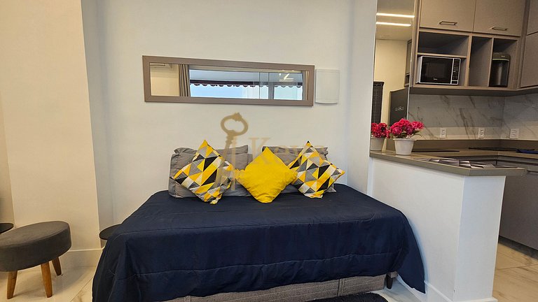 Loft Estiloso com Varanda | Copacabana