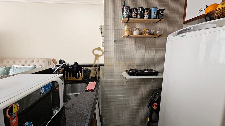 Studio Silencioso c/ AC | 5min Playa Copa