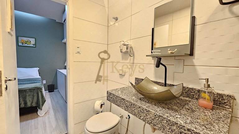 Studio Verde c/ AC | a 5 min Playa Copacabana