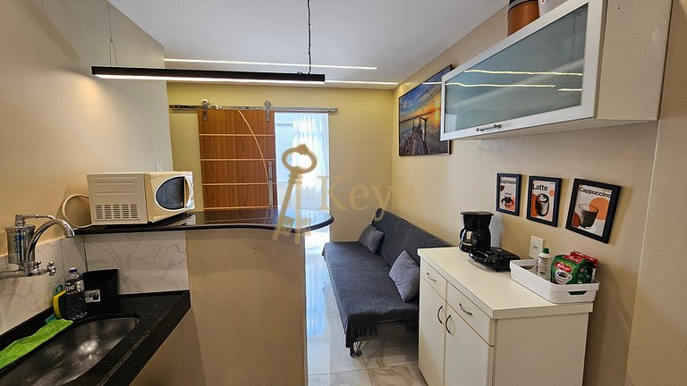 Studio c/ Ar | 5 min Praia Copacabana