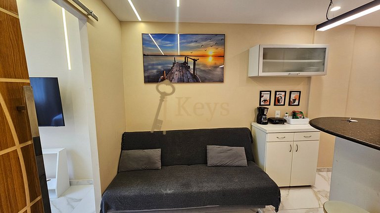 Studio c/ Ar | 5 min Praia Copacabana