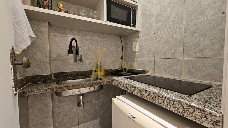 Studio Azul Copacabana c/ AC | a 5 min Playa