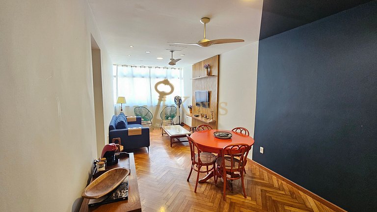 Moderno 3 Quartos no Coração de Ipanema