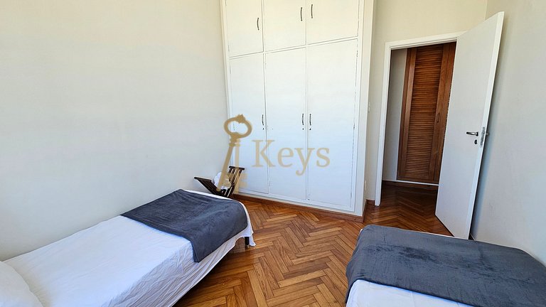 Moderno 3 Quartos no Coração de Ipanema