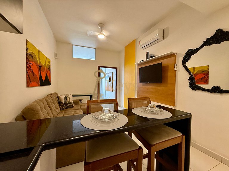 Studio Moderno c/ AC | 5 min Playa Copa