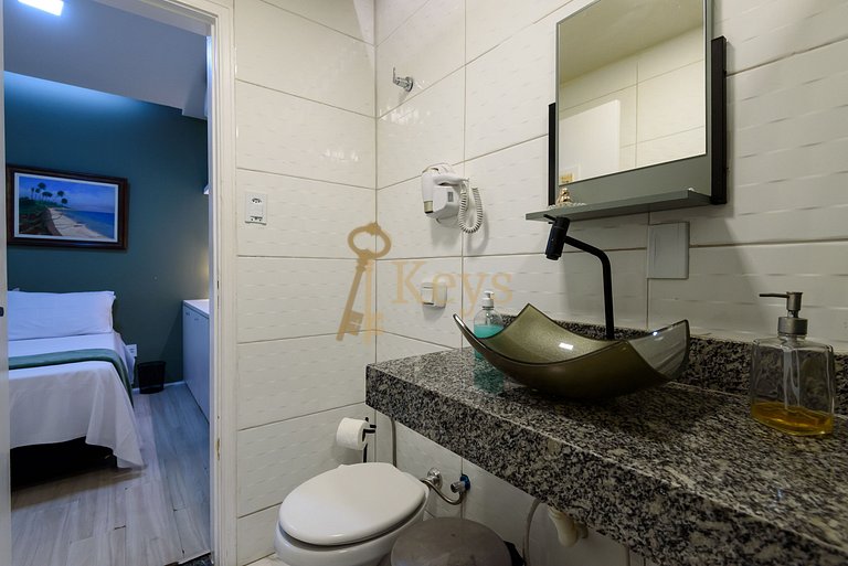 Studio Verde Copacabana c/ AC | a 5 min Playa