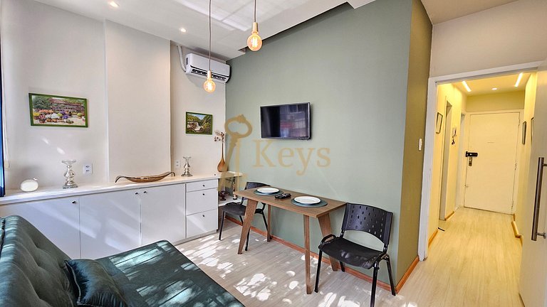 Studio Verde Copacabana c/ AC | a 5 min Playa