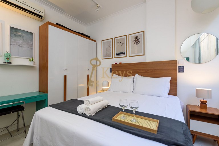 Bossa Chic Studio c/ AC | 5 min Playa