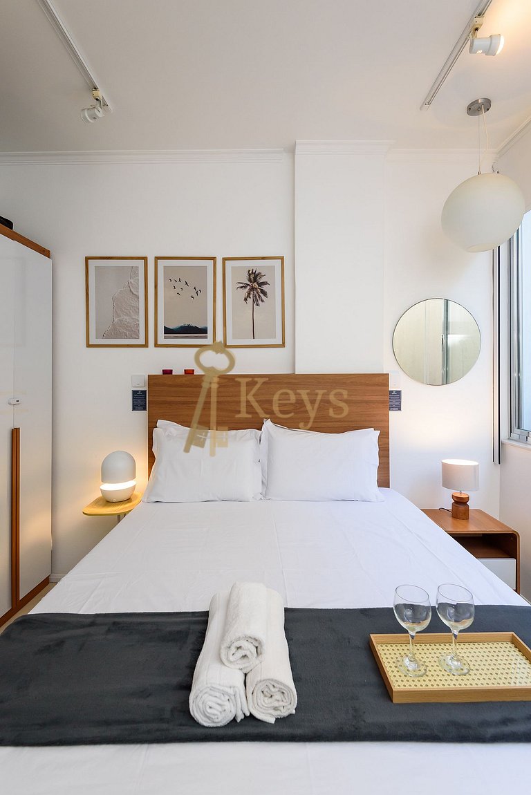 Bossa Chic Studio c/ AC | 5 min Playa