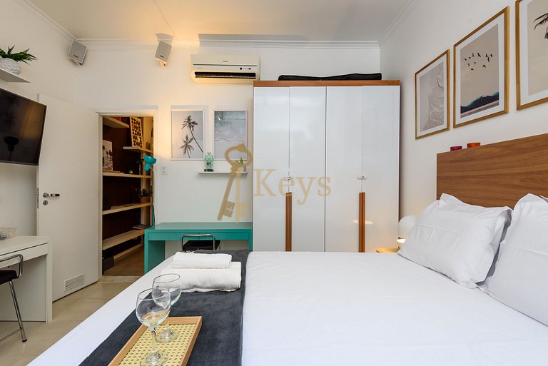 Bossa Chic Studio c/ AC | 5 min Playa
