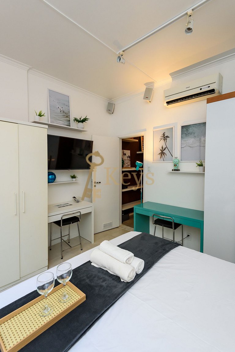 Bossa Chic Studio c/ AC | 5 min Playa
