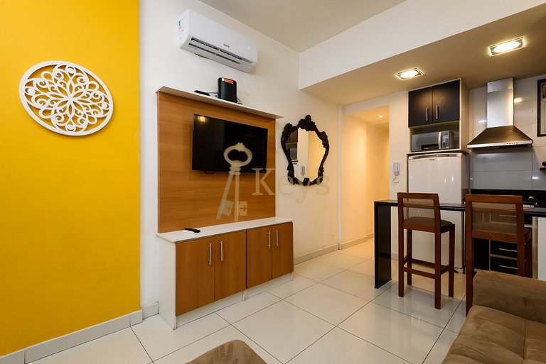 Studio Moderno & Chic | 5 min da Praia Copacabana