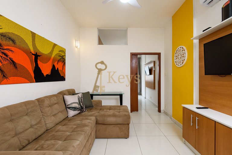 Studio Moderno & Chic | 5 min da Praia Copacabana