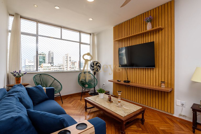 Ipanema 3 Quartos c/ Ar | Amplo e Moderno
