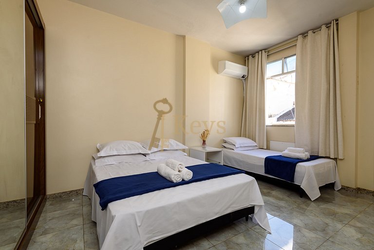Modern & Spacious 2 BDR | 5 Mins Copacabana Beach