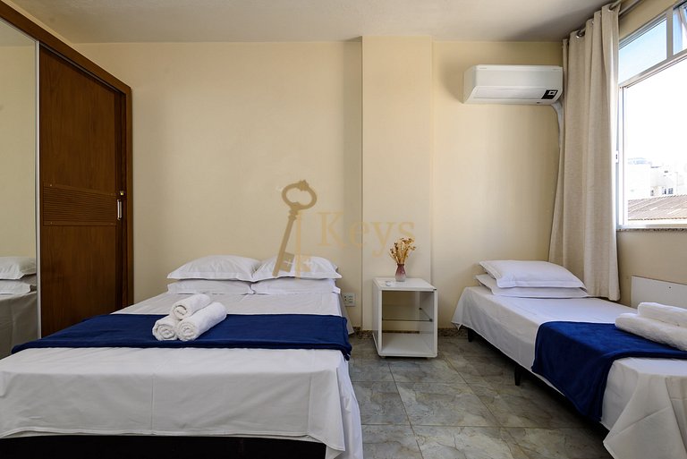 Moderno e Amplo 2 Quartos | 5 Min Praia Copacabana