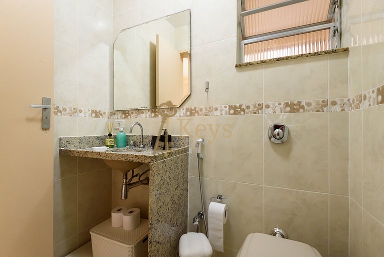 Moderno e Amplo 2 Quartos | 5 Min Praia Copacabana