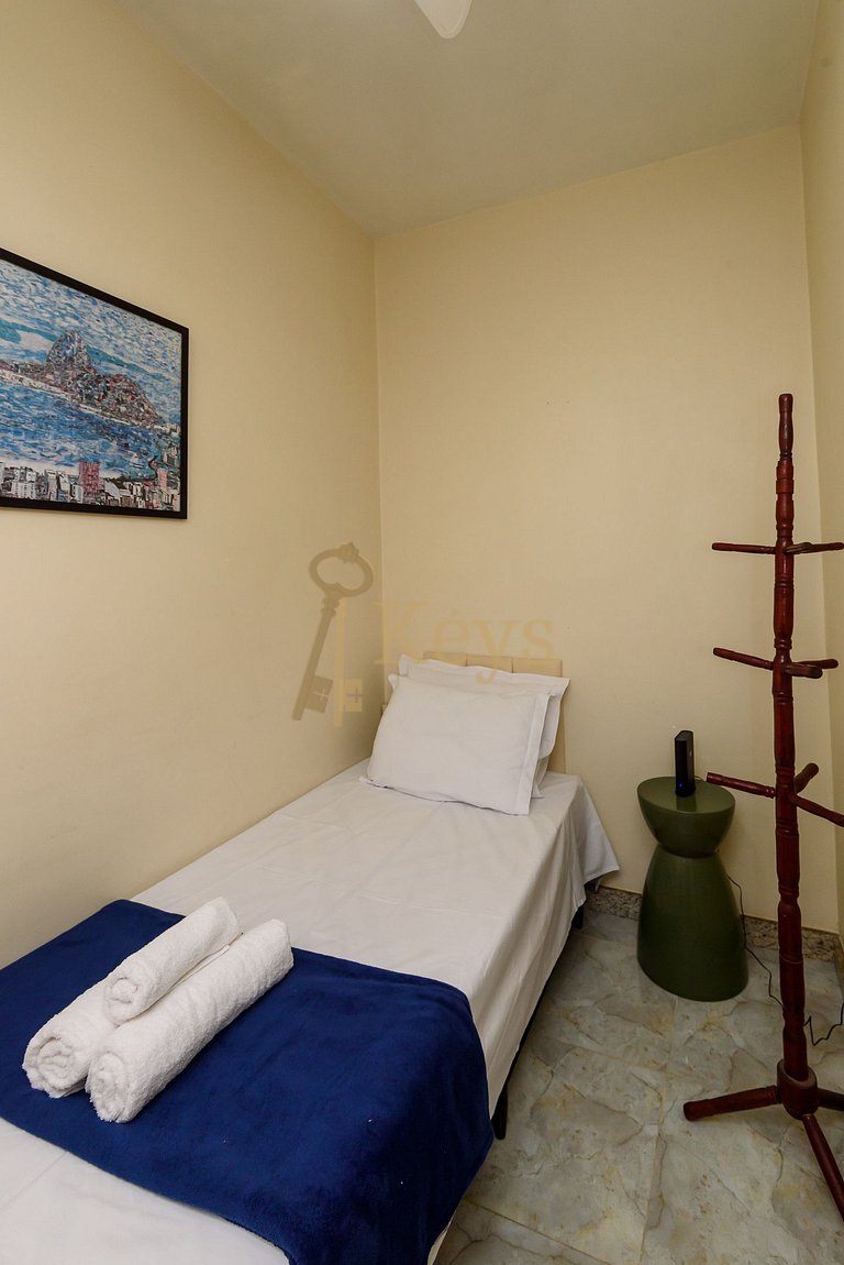 Moderno e Amplo 2 Quartos | 5 Min Praia Copacabana