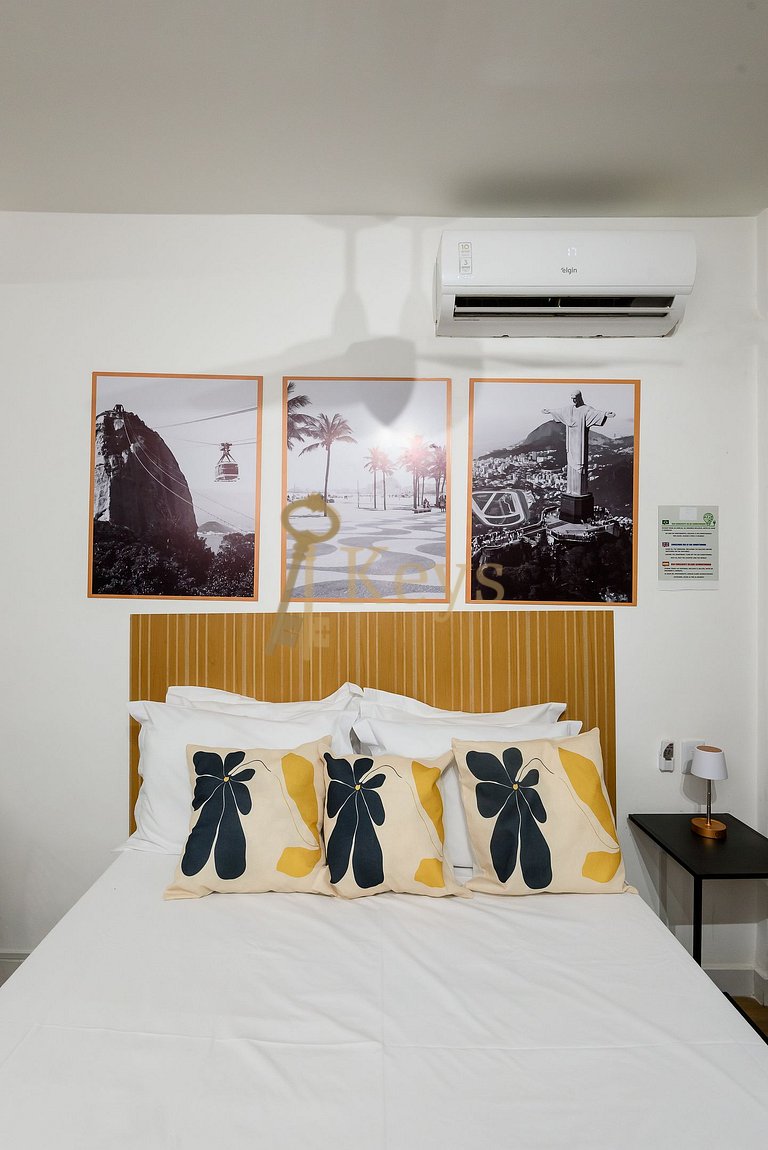 Studio Boêmio Moderno c/ Ar | Centro do Rio