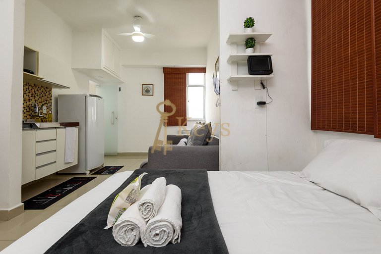 Studio Aconchegante |Quadra da Praia em Copacabana
